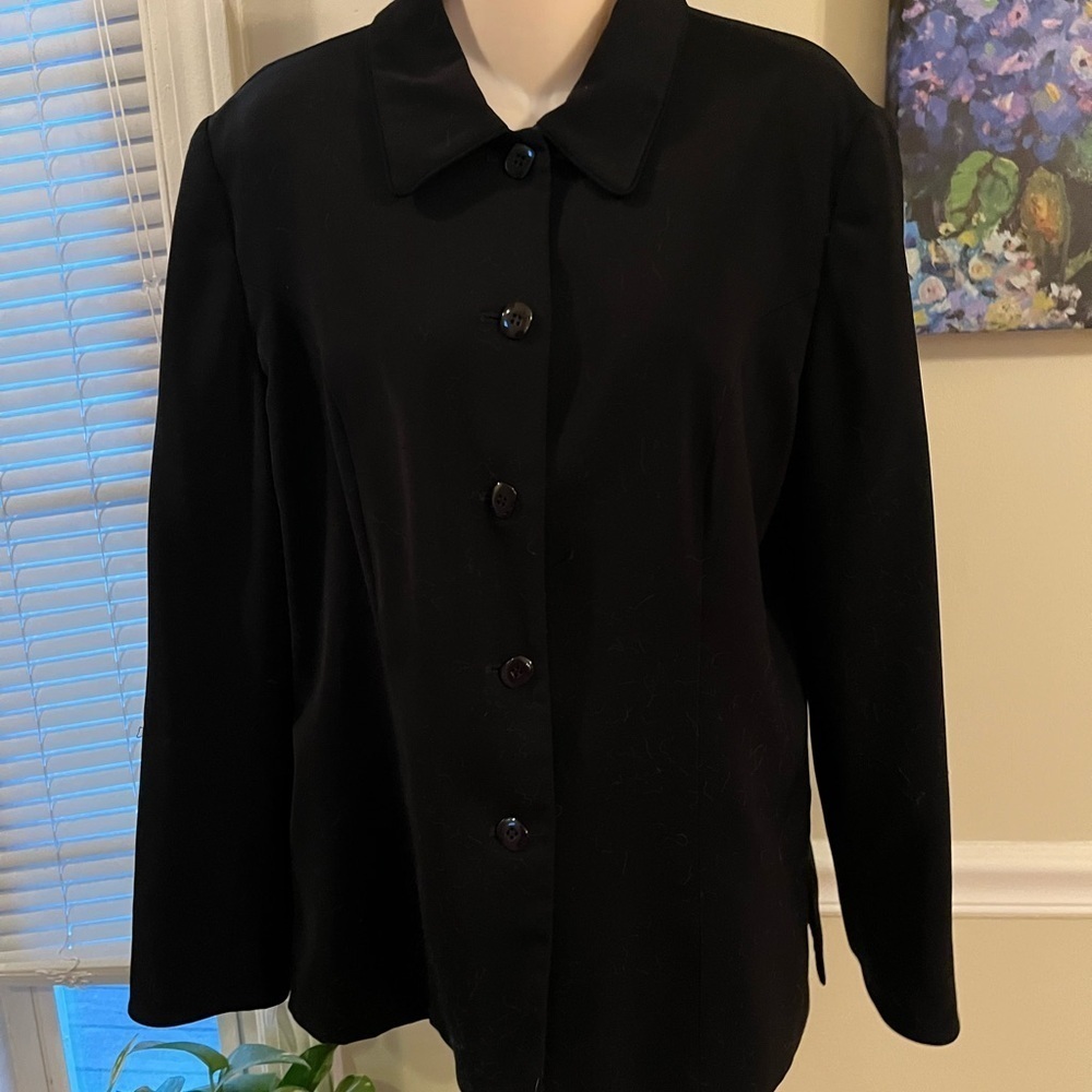 Sag Harbor Black Button Up Women’s Blazer 10 - Picture 15 of 15
